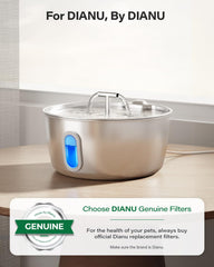 DIANU activated carbon filter reduces odor and improves taste.