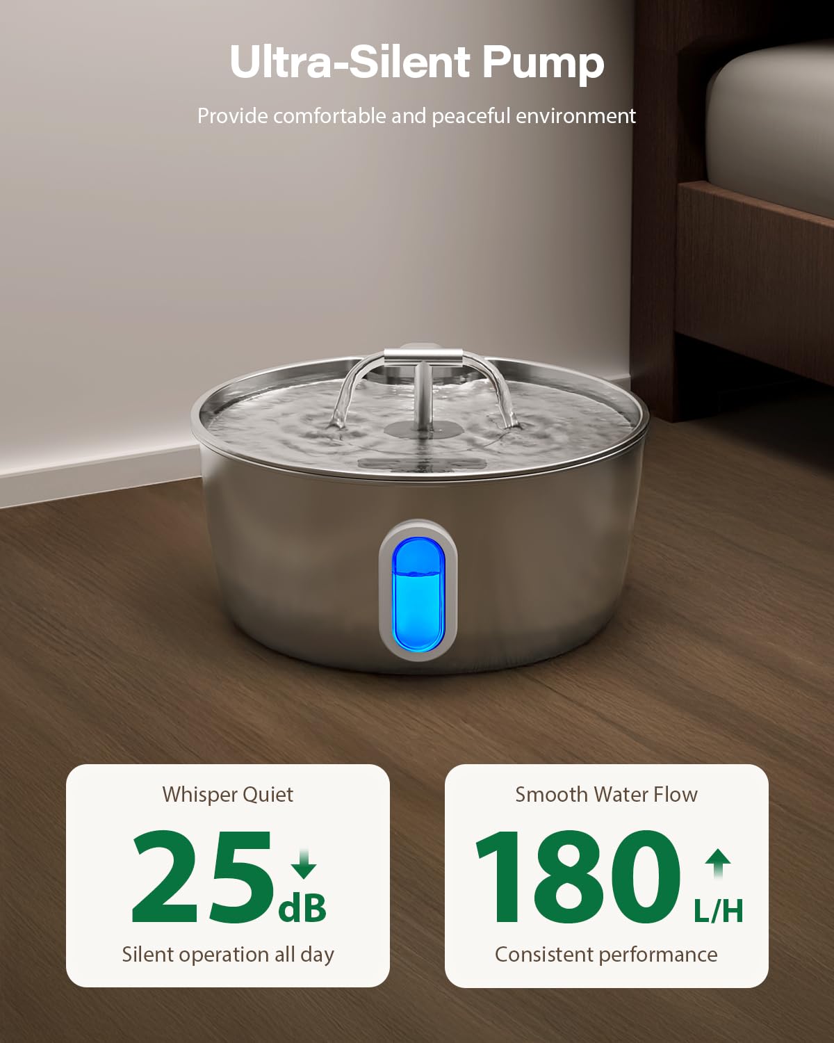 DIANU pre-filter sponge captures large debris, extending pump life