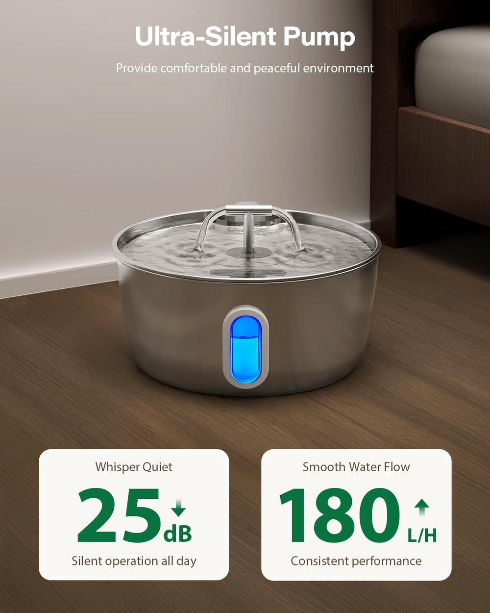 DIANU pre-filter sponge captures large debris, extending pump life