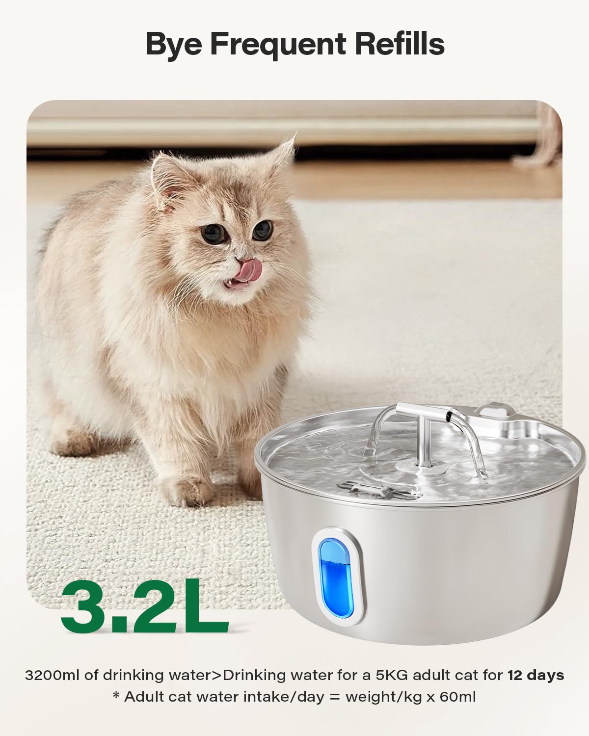 DIANU stainless steel body for durable daily use and simple cleaning.