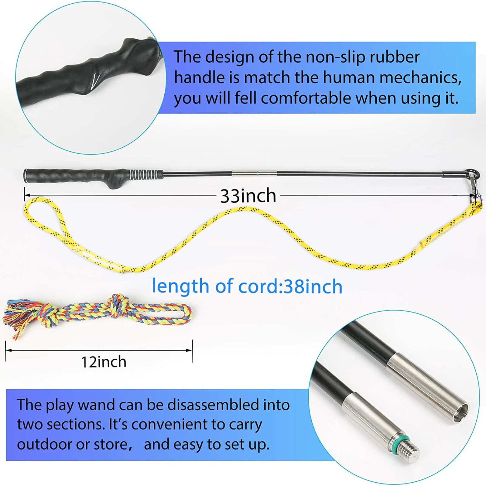 DIBBATU non-slip handle design provides comfortable grip.