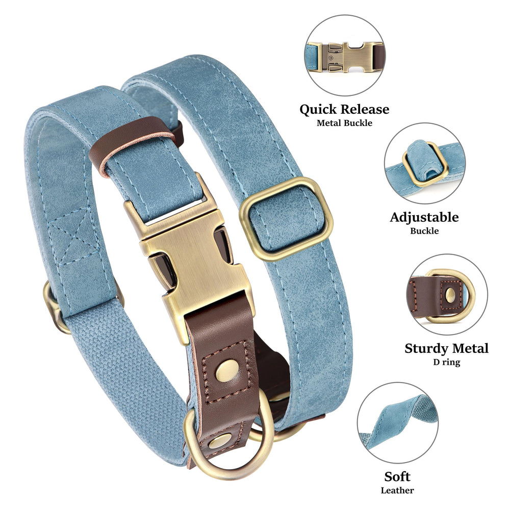 Didog adjustable collar with nylon lining for secure fit