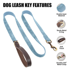 Lightweight faux leather exterior with nylon interior on Didog leash.