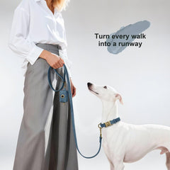 Didog PU leather leash easy clean surface for daily use