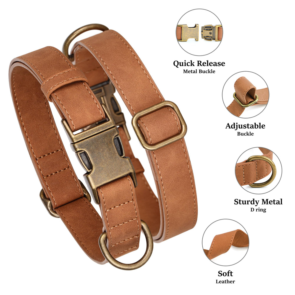 Didog quick-release dog collar, easy on and off for busy daily walks.