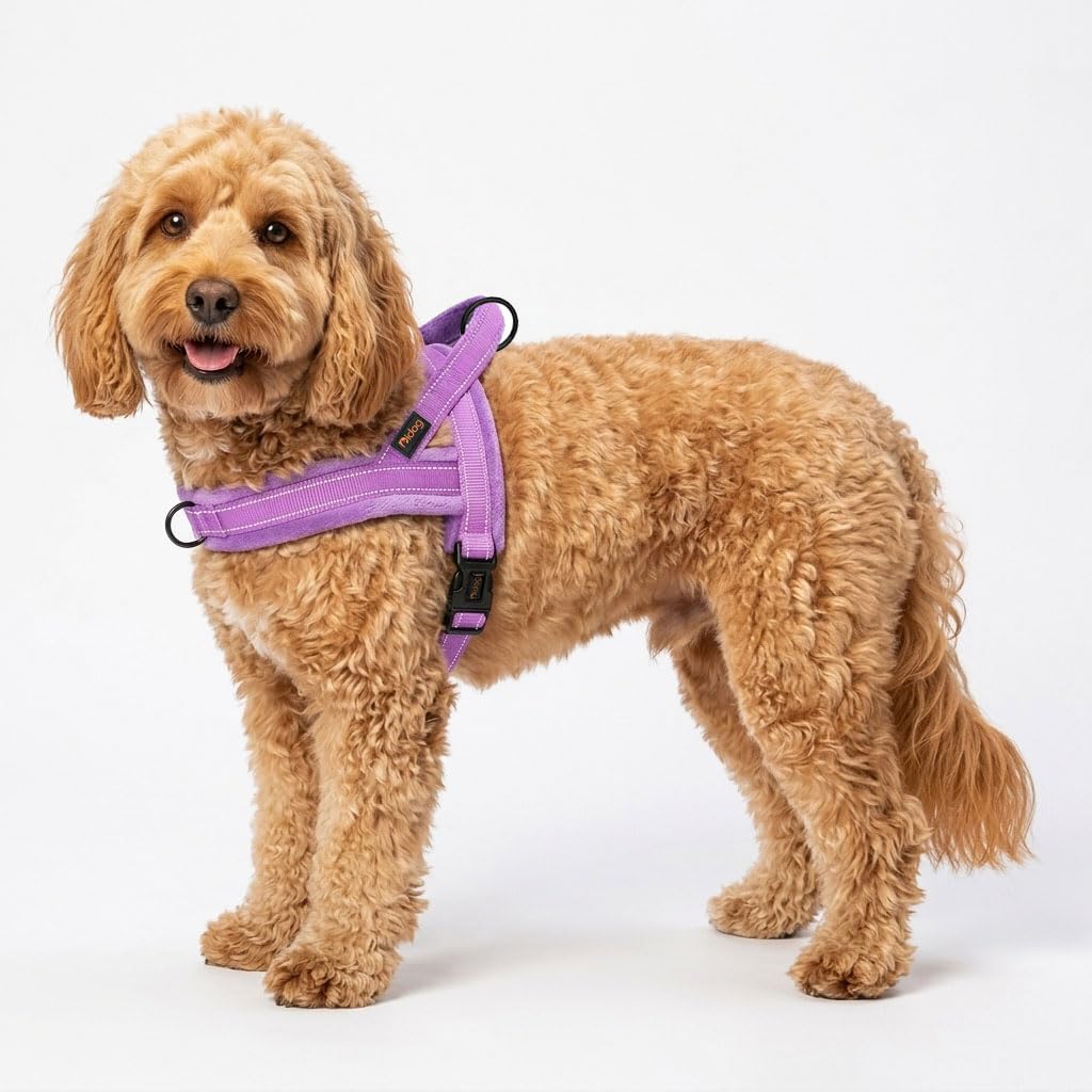 Didog Soft Flannel Padded Vest front-D-ring highlight for effective no-pull training.