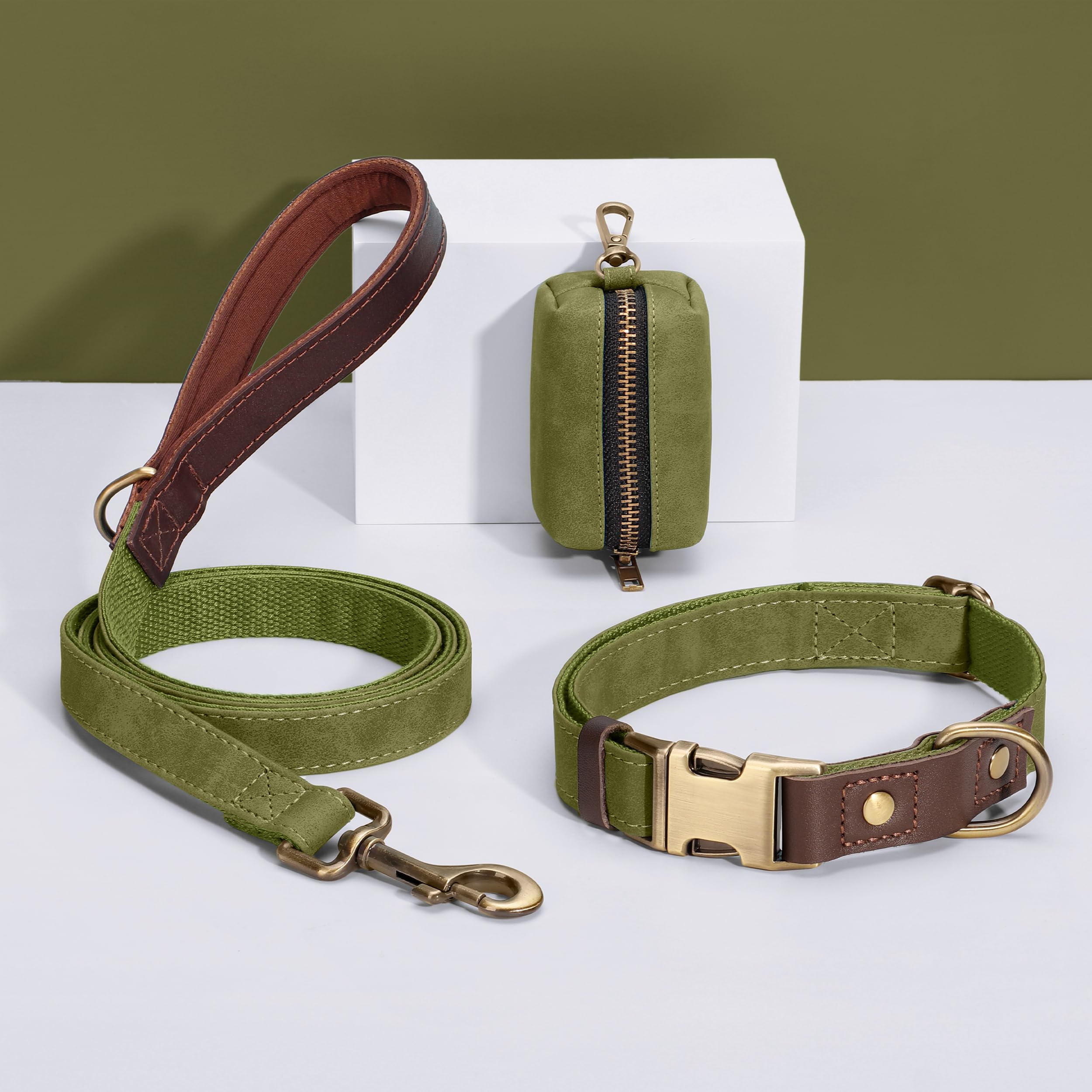 Didog olive green D-ring for reliable leash attachment