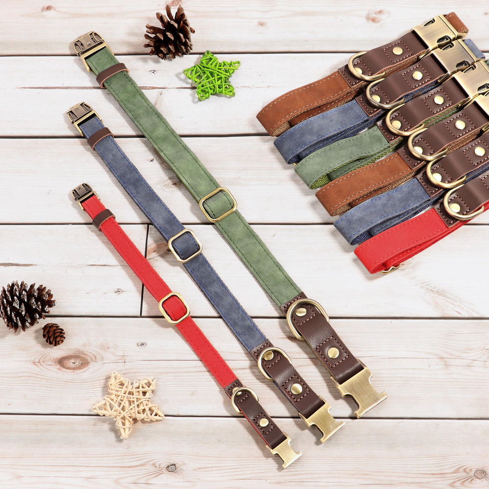 Didog easy-clean olive green collar after outdoor use