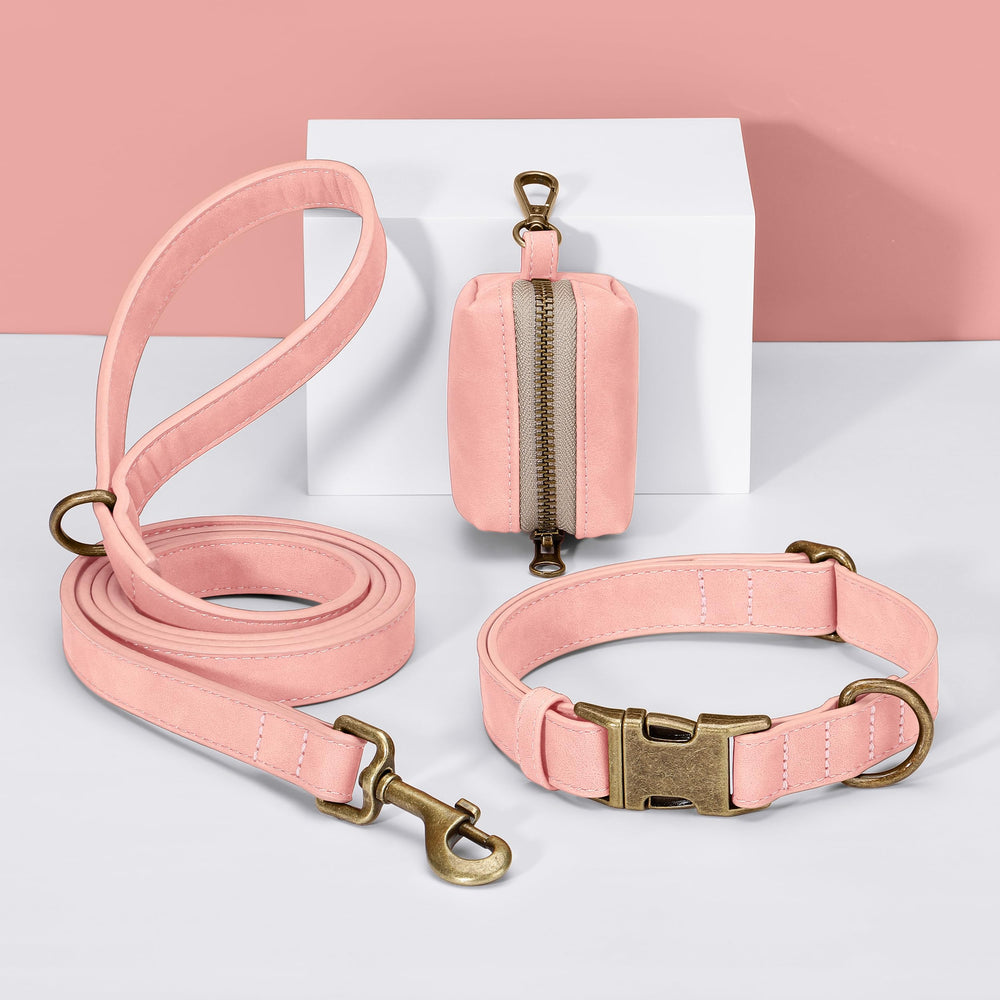 Didog pink collar near leash attachment highlighting D-ring convenience