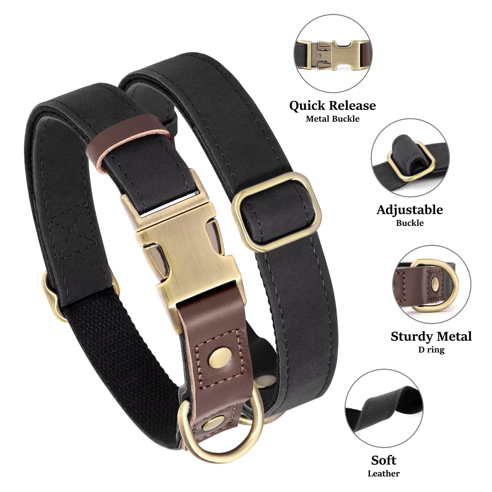 Didog collar quick-release buckle in action for easy on/off.