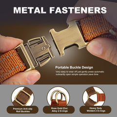 Didog Step-In harness metal buckles close-up showing durable hardware