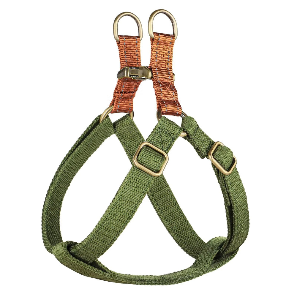 Didog Step-in harness with metal buckles for secure daily walks.
