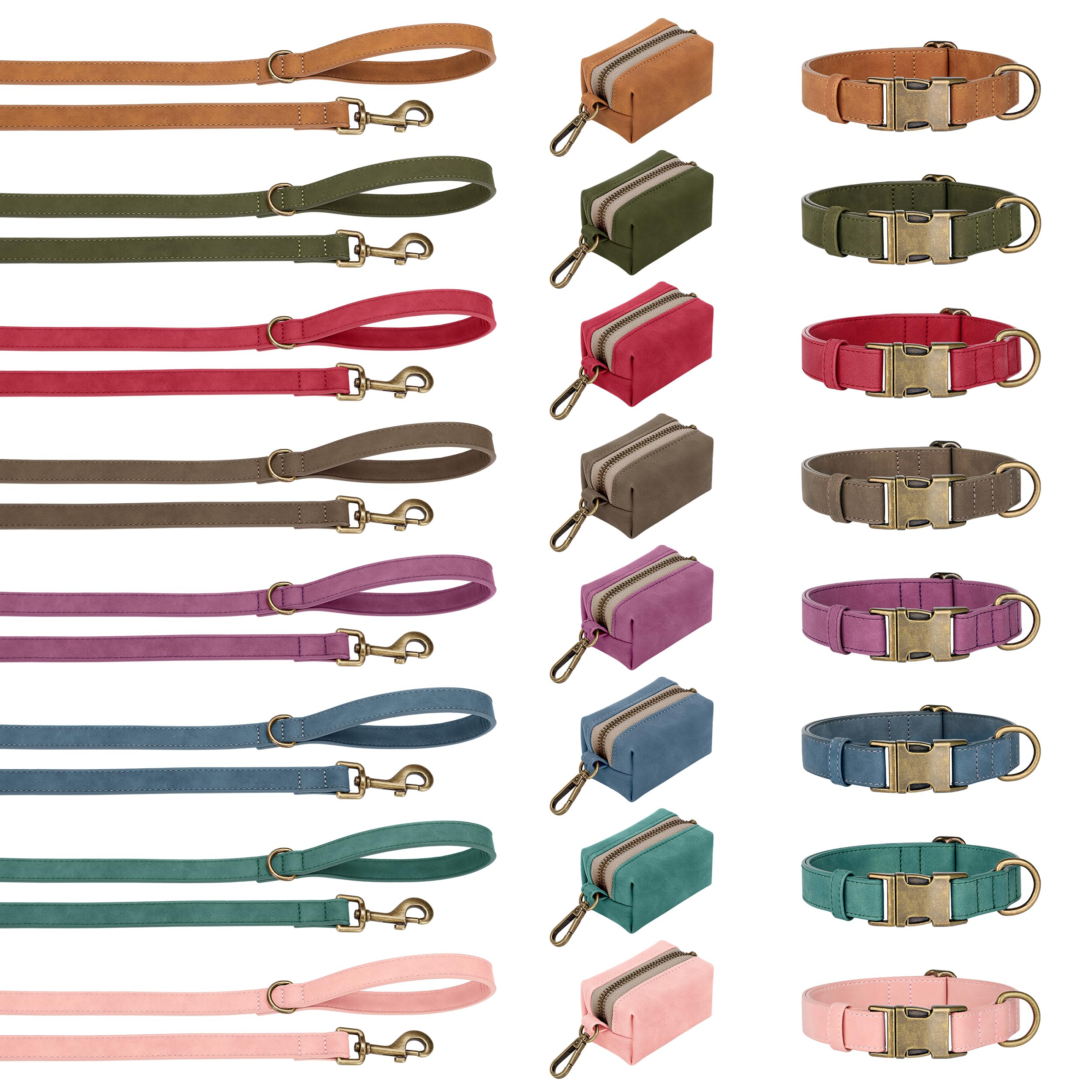 Didog stylish pink collar perfect for parties and travel with pets.
