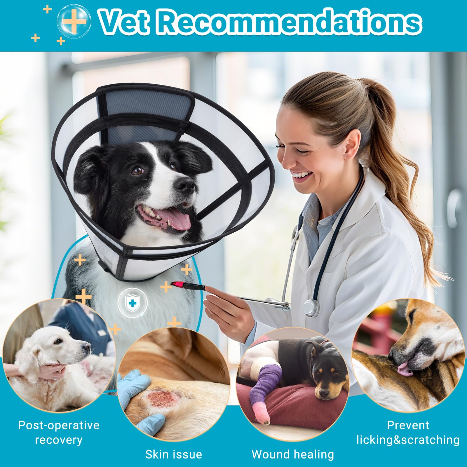 Didopet adjustable cone length suitable for multiple breeds