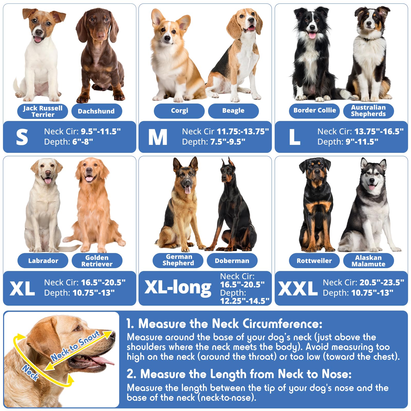 Didopet dog cone adjustable hooks and loops provide a snug fit.