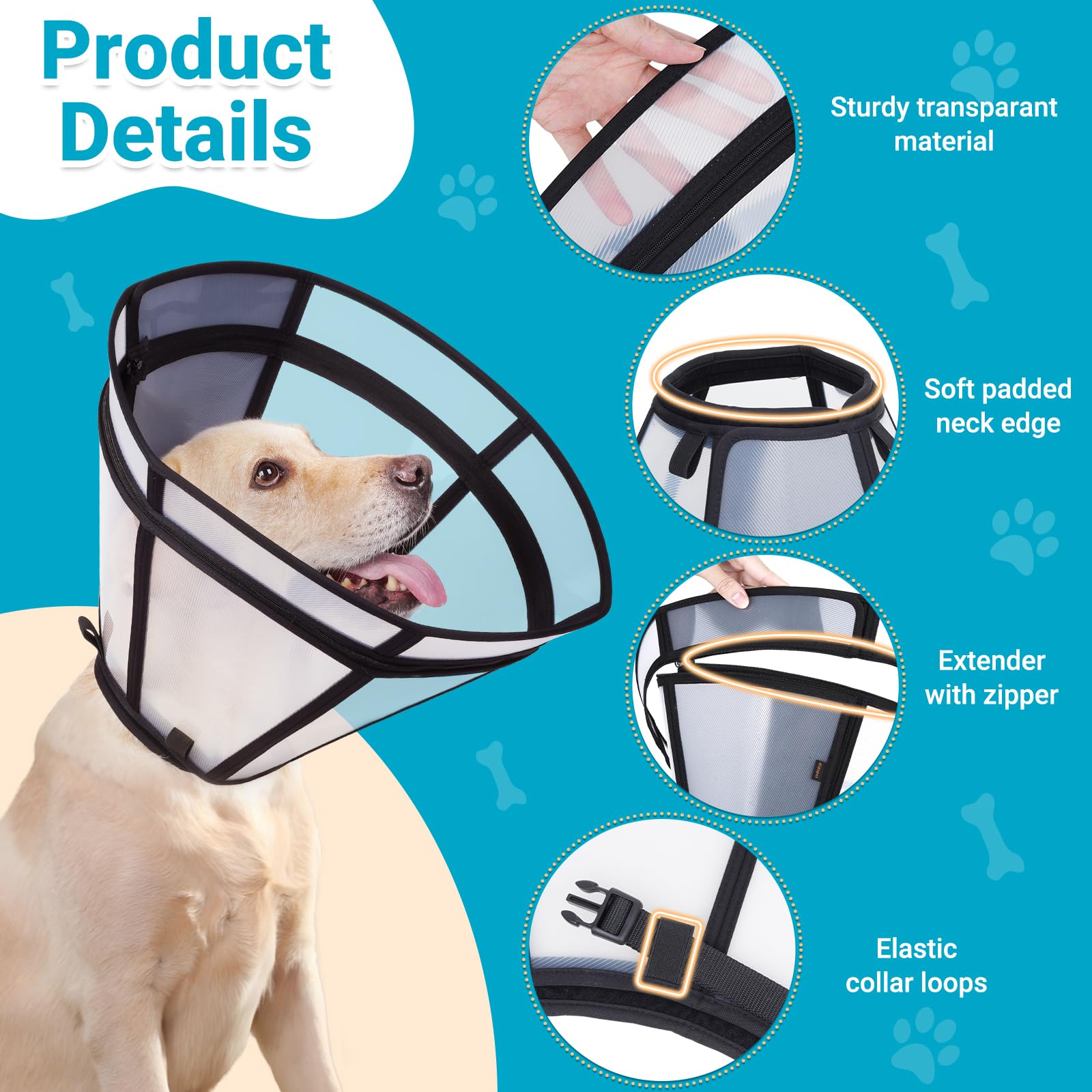 Didopet soft neck pad adding comfort during post surgery recovery