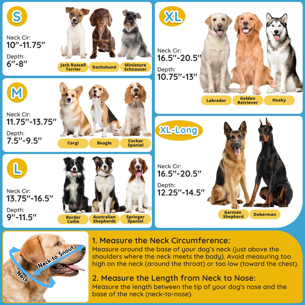Didopet XL-long size with accurate neck measurement guidance