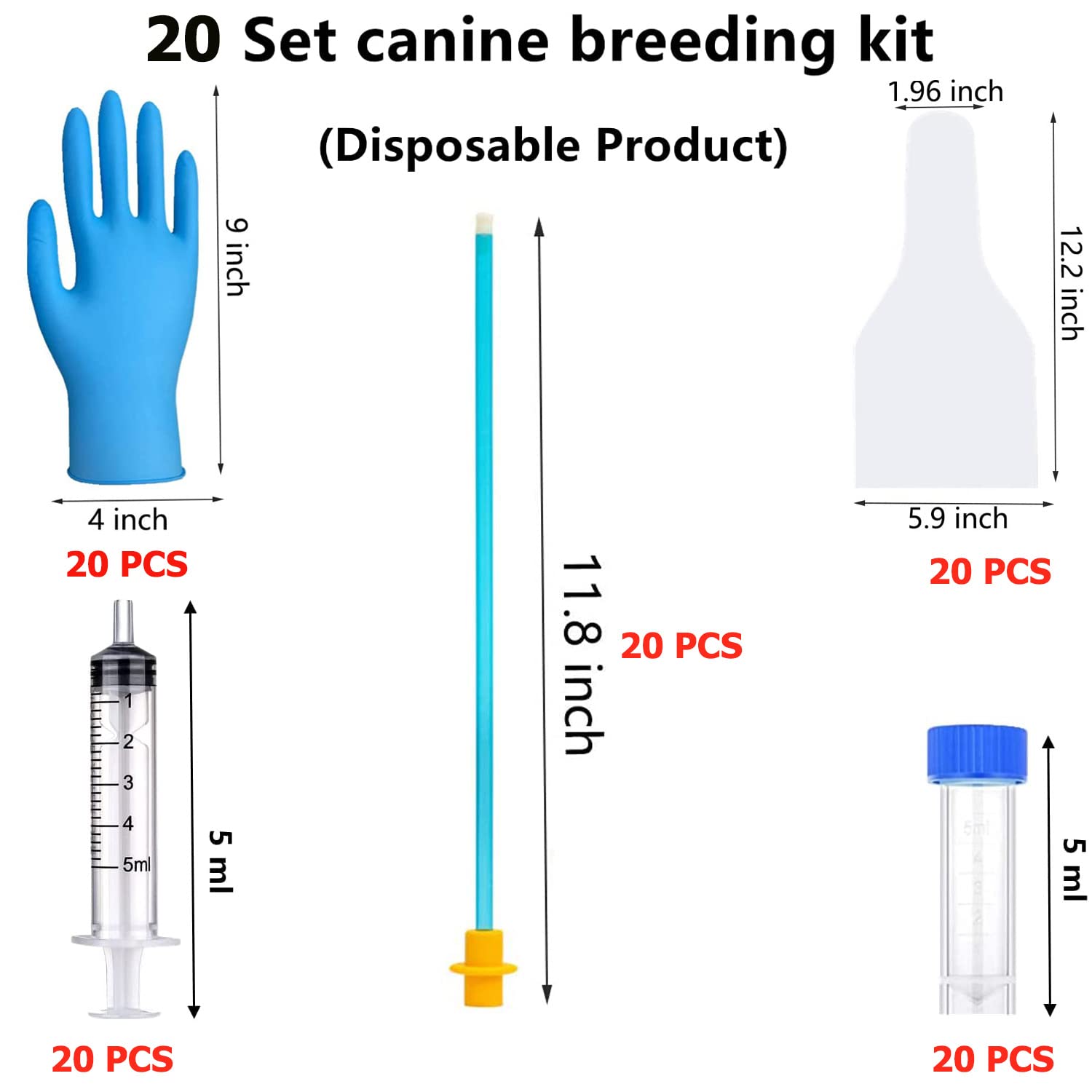 DIELLY dog semen collection bag for soft, leak-free observation and independent packaging.