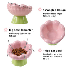 DIF DECO whisker-friendly bowl ideal for indoor cats and small dogs