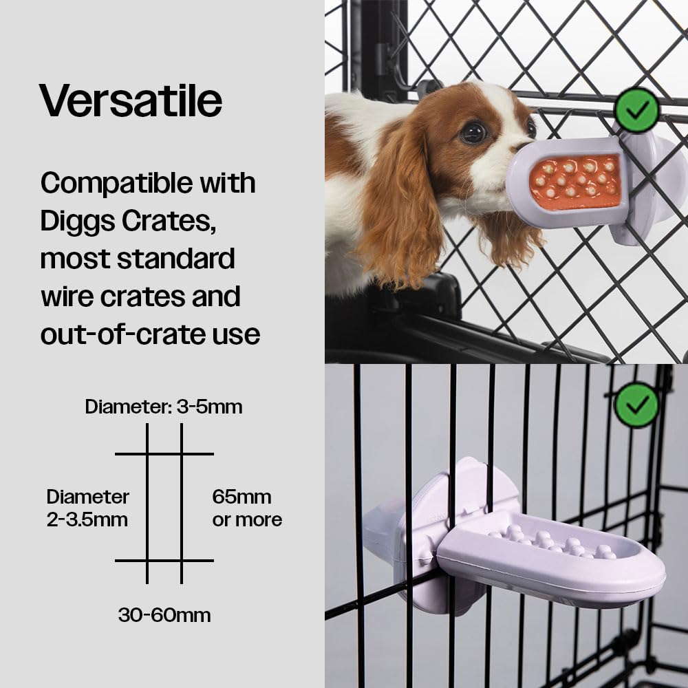 Diggs Groov dishwasher-safe design simplifies cleanup after crate sessions