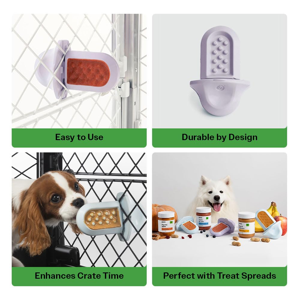 Diggs Groov dog crate trainer secured in a standard crate supports positive routines