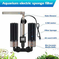 Digoos submersible motor ensures quiet water circulation in nano tanks.