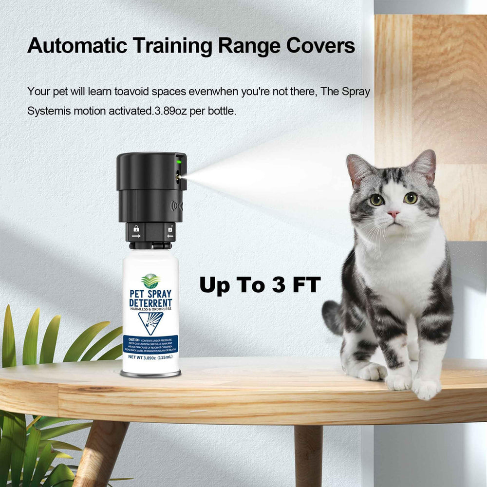 Diloqio cat spray deterrent system—odorless, non-flammable for safe home use.