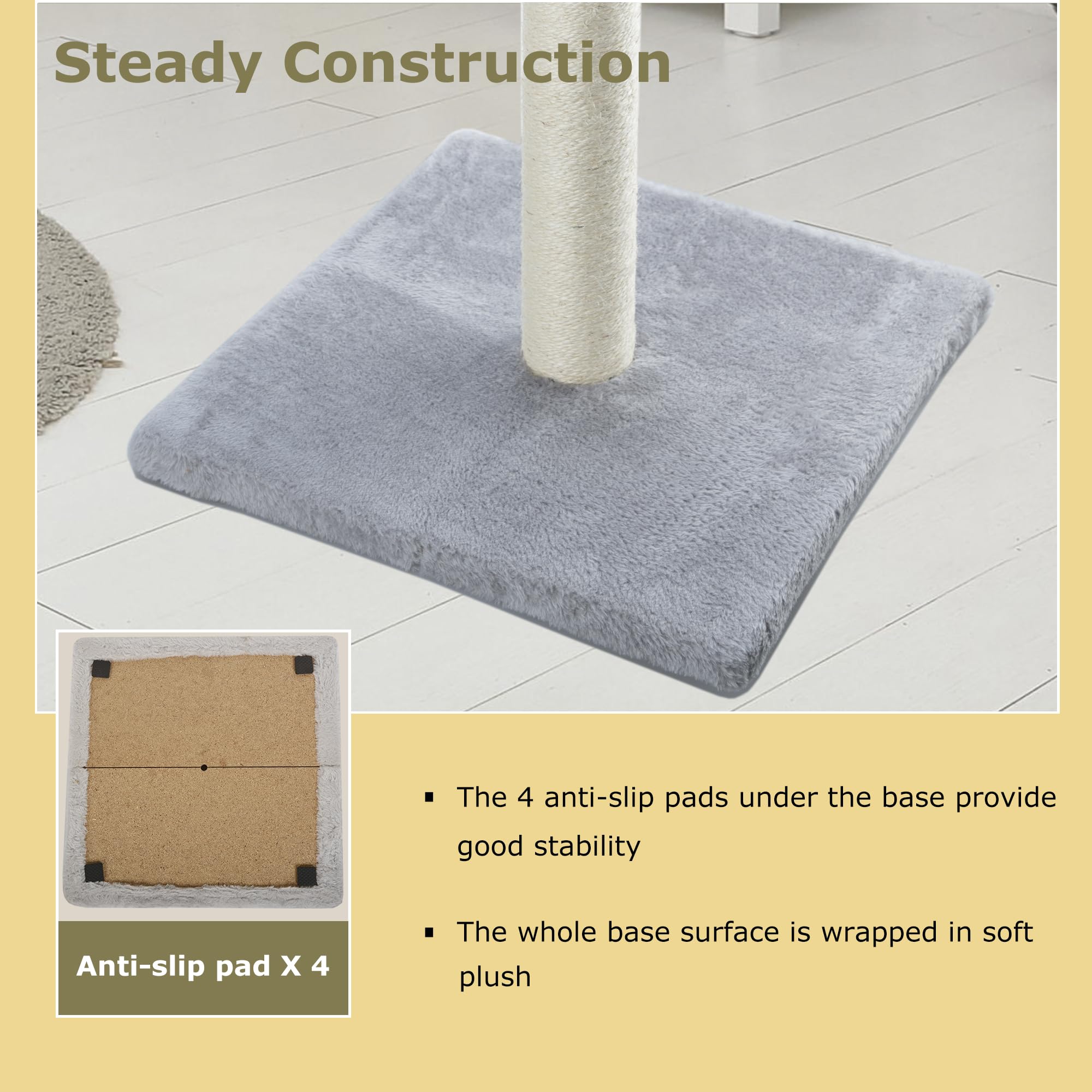 Dimaka base stability ensures safe use during energetic scratching