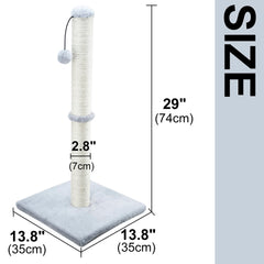Dimaka scratching post base with plush cover for stable support