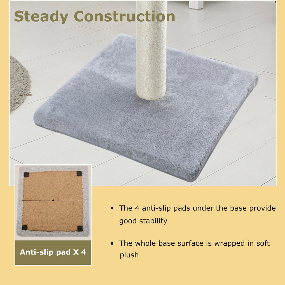 Dimaka brown modern-design scratching post blends with decor