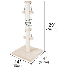 Dimaka natural sisal rope scratch post, ideal for large cats to scratch comfortably.