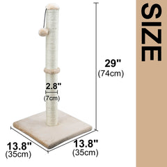 Dimaka sisal rope scratcher highlighting vertical scratching and exercise.