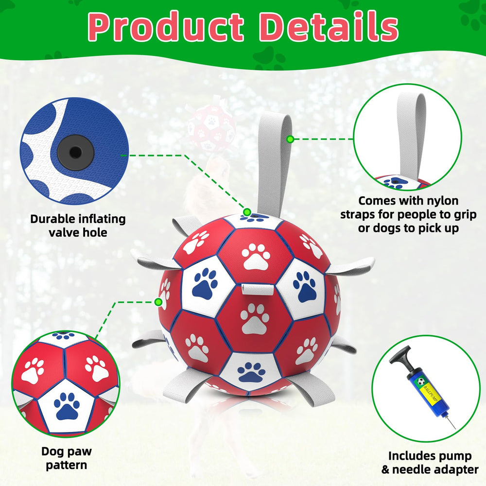 Diman ball includes manual air pump for proper inflation.