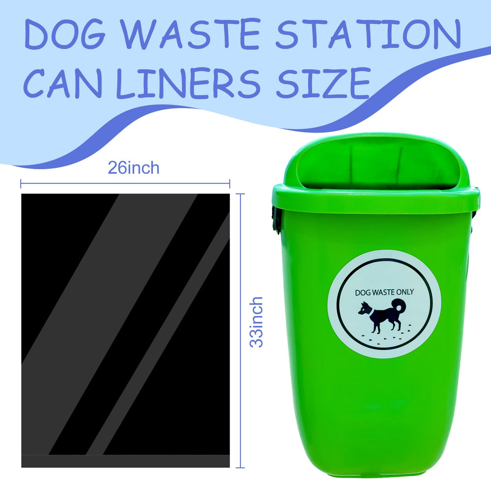 Dinifee black poop bags with large capacity for easy disposal.