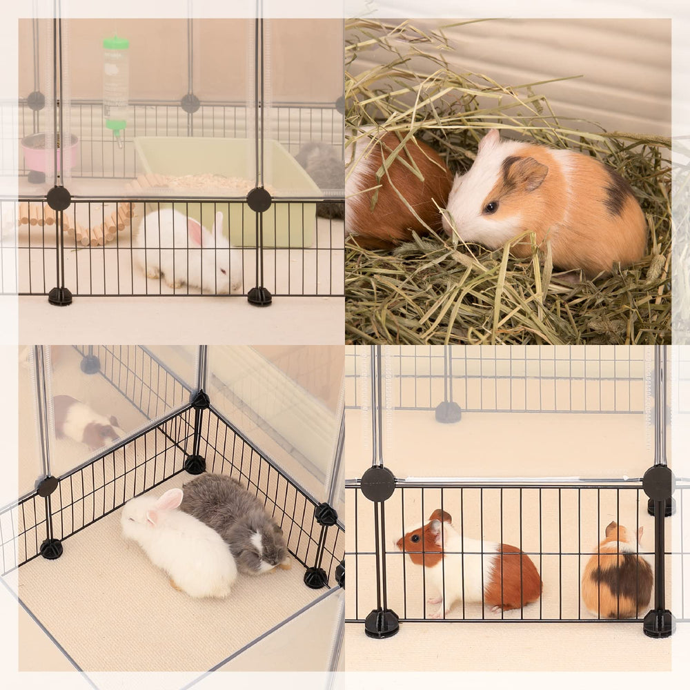 Non-slip mat protects floors and keeps enclosure steady.