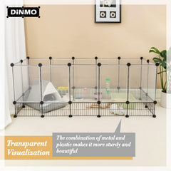 Transparent PP-sheet exterior offers clear visibility for supervision.