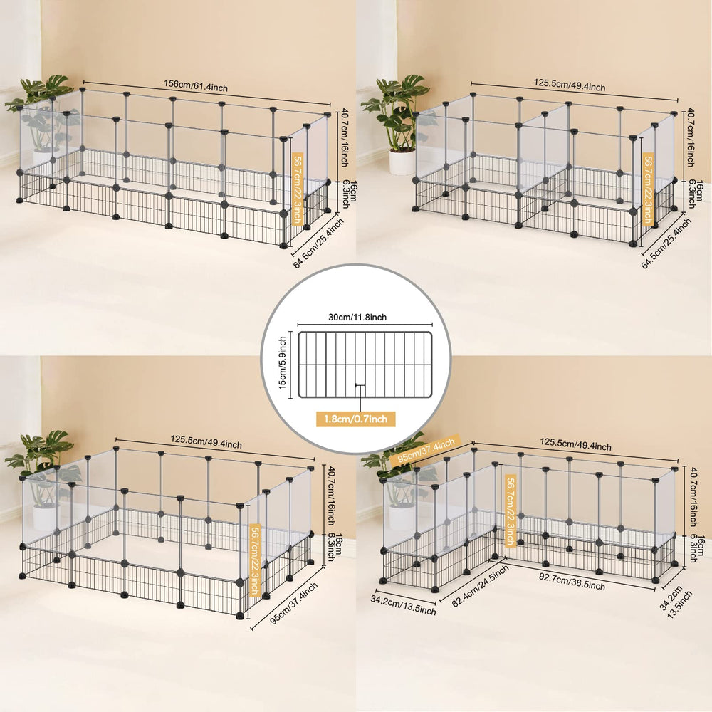 Portable play area for rabbits, guinea pigs, and more.