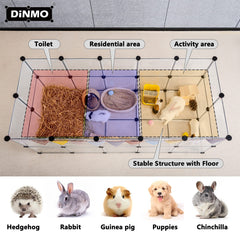 DINMO transparent sides provide clear supervision of your small pets.
