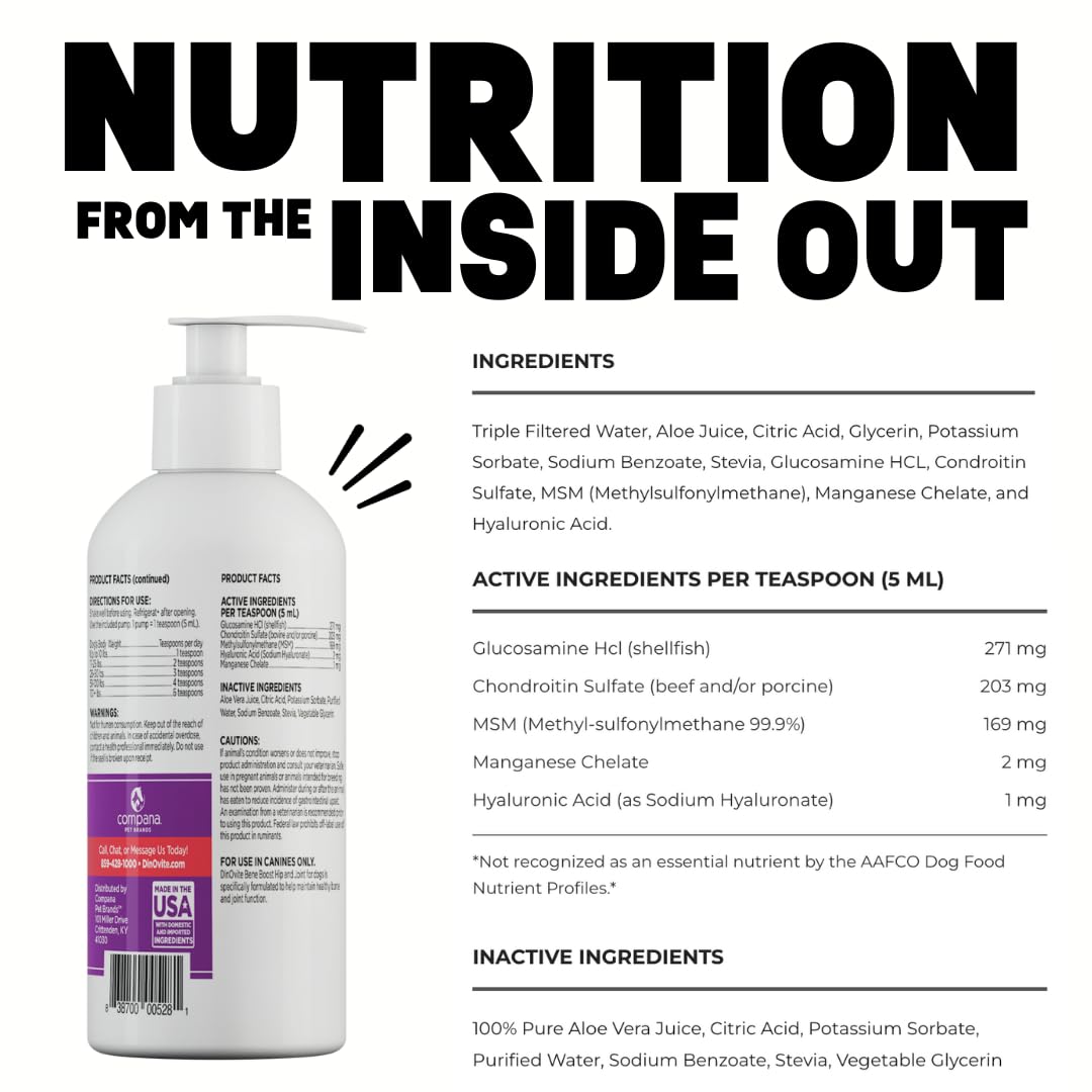 Dinovite BeneBoost daily-use routine illustrates easy inclusion in canine care.