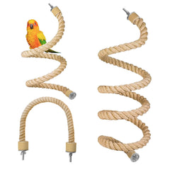 DINTSTYLE bird rope perch 15 inch for versatile parrot perching and climbing