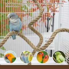 DINTSTYLE bird rope perch 41 inch provides extended perching space