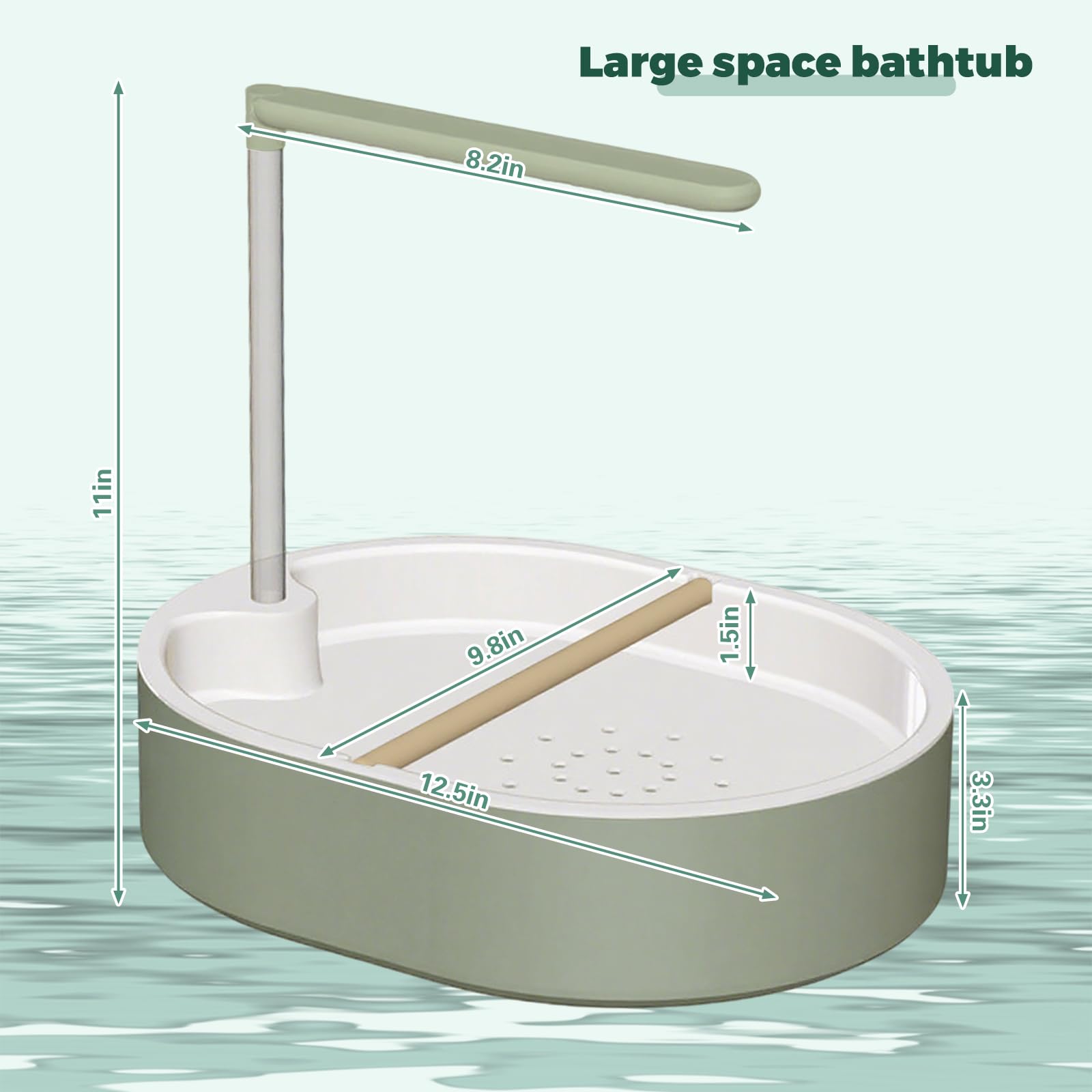 DINTSTYLE bird shower fountain shows a multi-outlet design for gentle water flow.