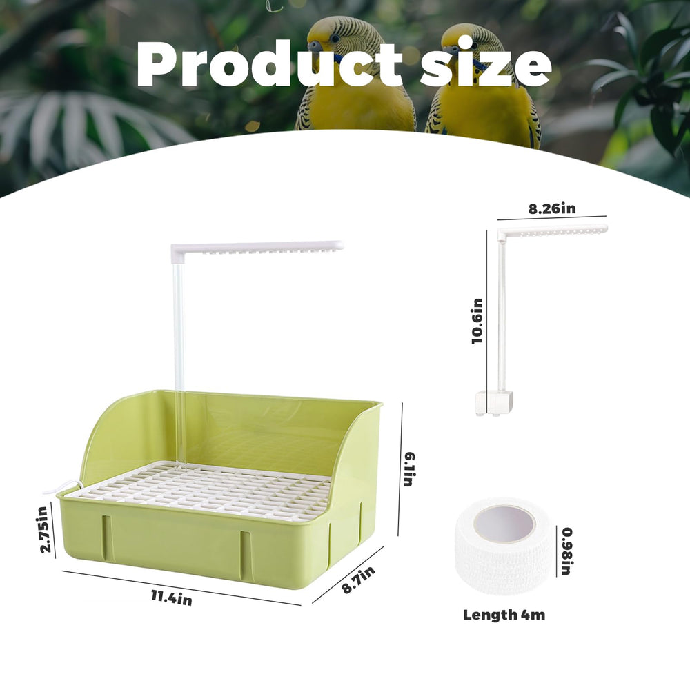 DINTSTYLE large-bird-bath-roomy-basin for multiple birds to bathe together