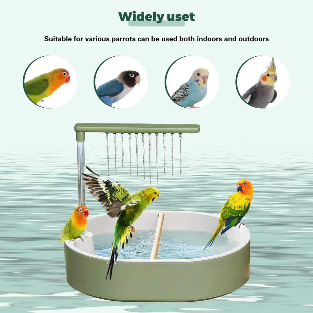 DINTSTYLE safe durable plastic bath with chew-resistant design for long-term use.