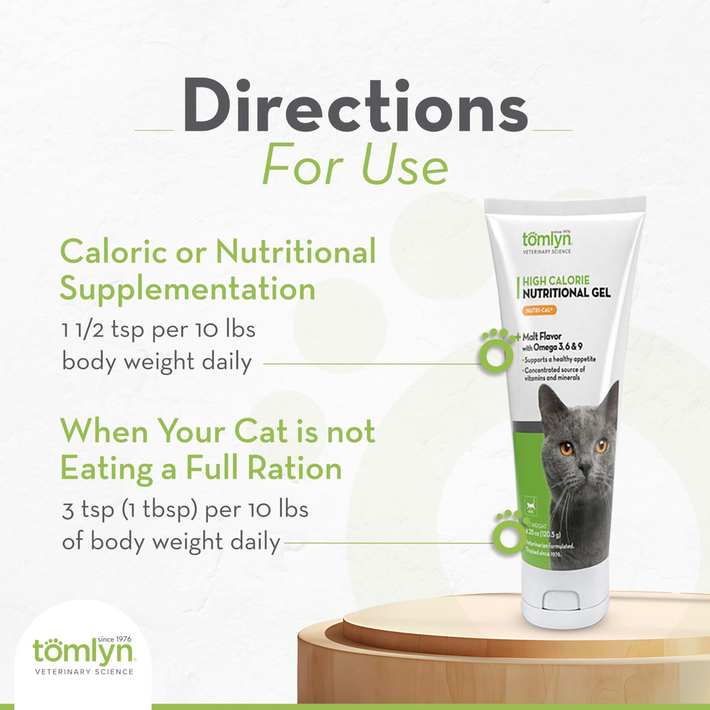direct-tube dosing of tomlyn nutri-cal for easy administration