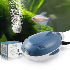 Dirvin 2W silent aquarium air pump for 5-20 gallon tanks with steady airflow.
