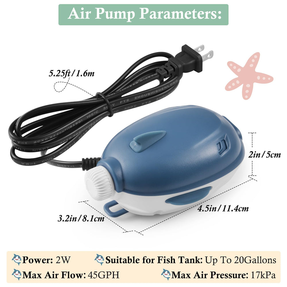 Dirvin adjustable airflow knob lets you customize bubbles for different tank sizes.