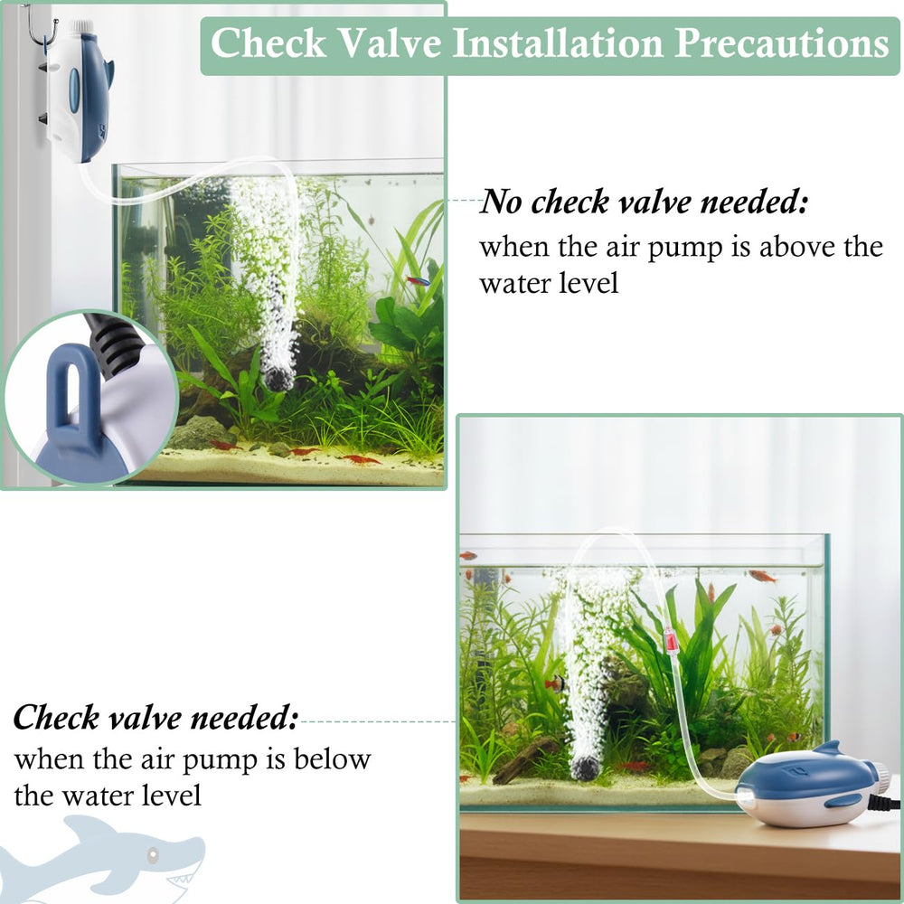 Dirvin complete accessories pack includes hose, valve, check valve, stone, and suction cup.