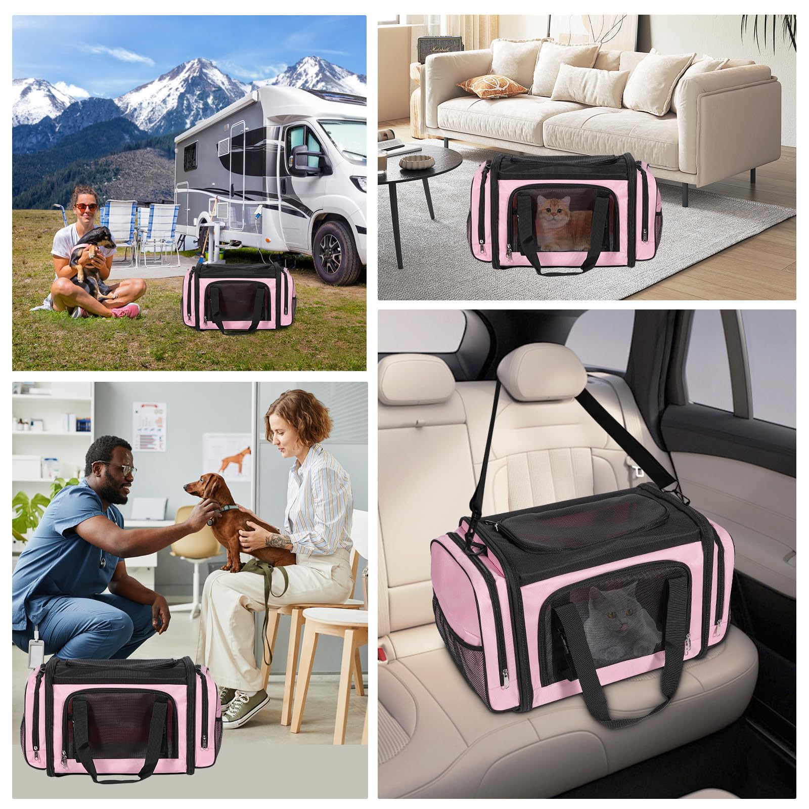 Discala storage pockets two sides keep accessories organized