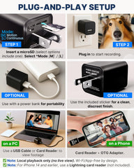 DIVINEEAGLE Dome Cam plug-in setup shows quick installation for immediate use.